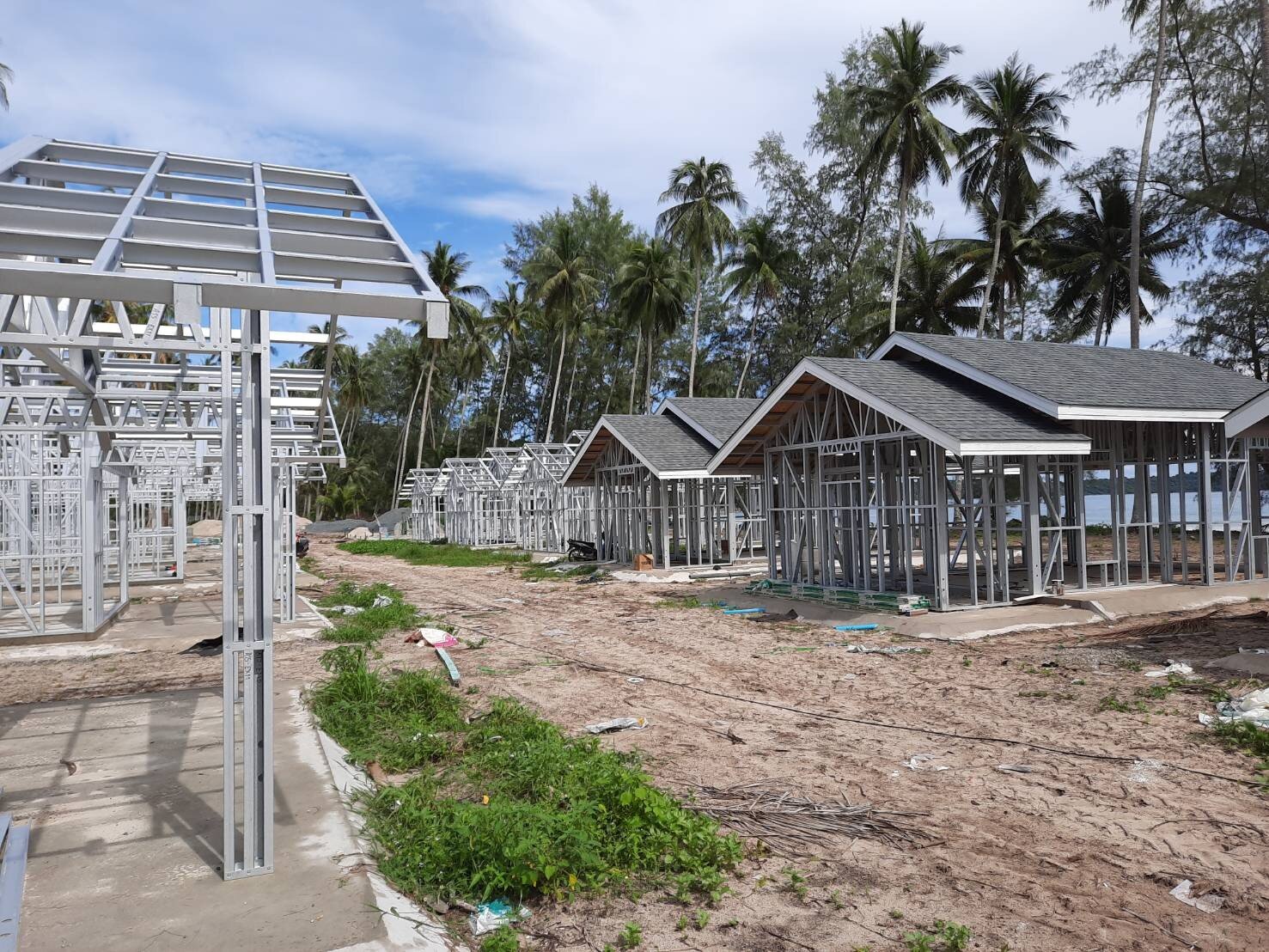 Structural Steel Frame Fabrication &amp; Construction Samui