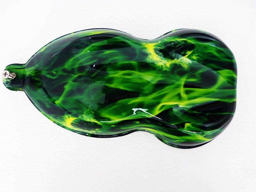 Custom Paint Hydro Dipping Green Flames