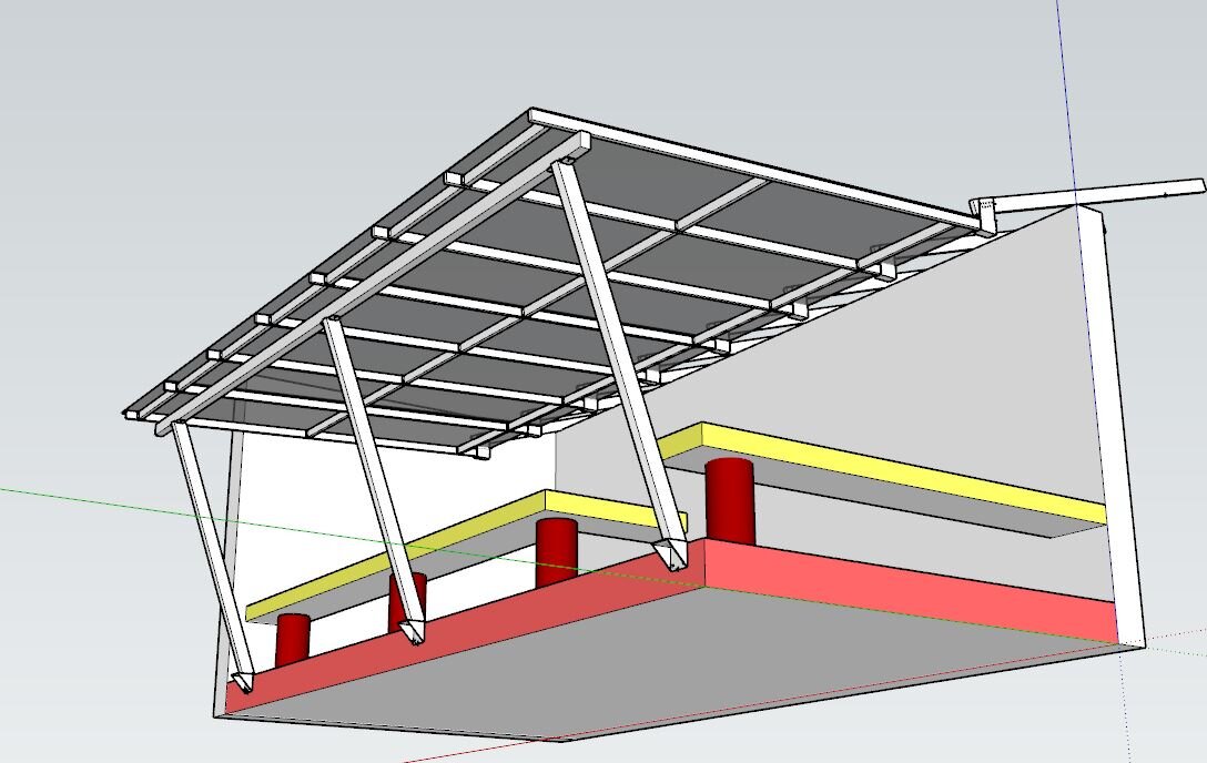 Outdoor Lean-Too Extension Roofing System Samui Thailand