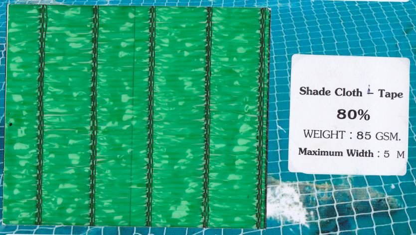 80% Green Shadecloth HDPE Tape made in Thailand