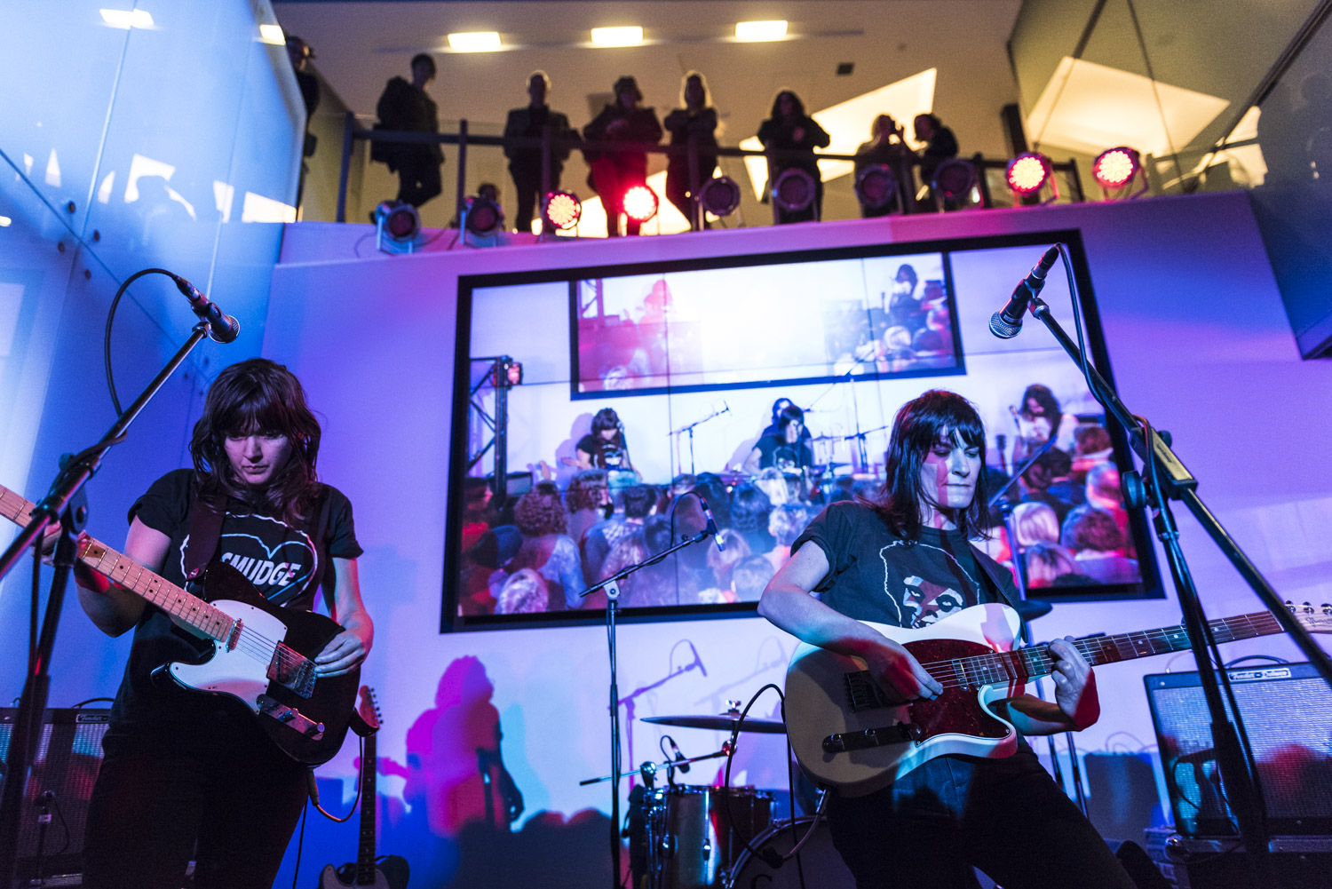 Jen Cloher and Courtney Barnett, 'David Bowie Is' Friday Night Live event, Melbourne