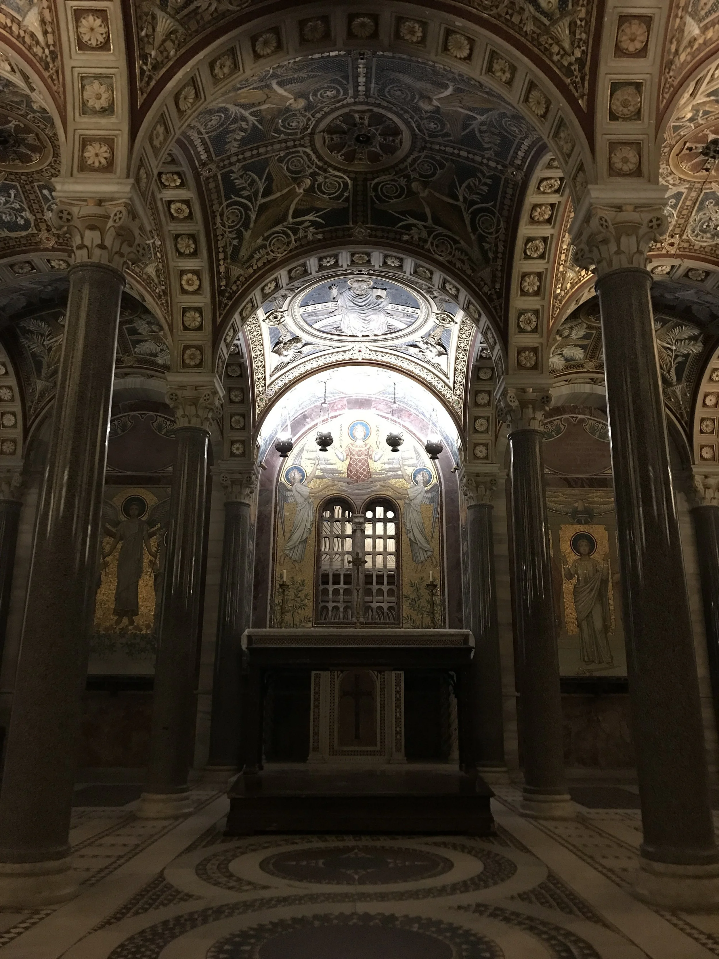  The crypts beneath Santa Cecilia in Trastevere. This was also used frequently (and may still be used today) as a chapel. 