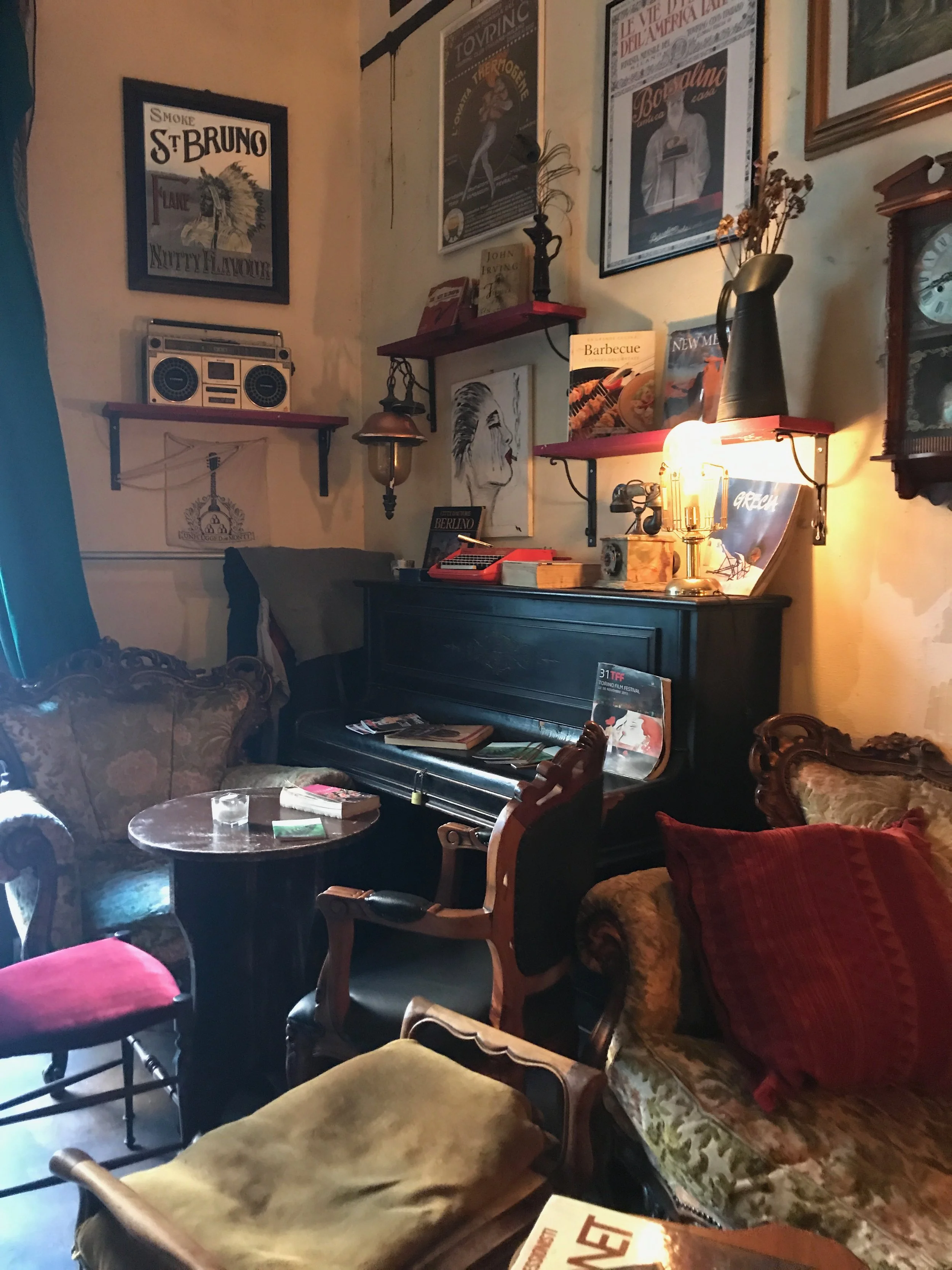 We particularly loved the interior of Black Market. It felt like a dark, slightly edgy English pub with books and armchairs to match. 