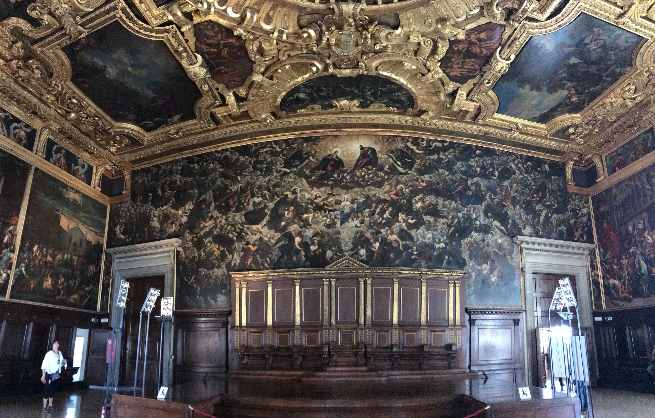  The Doge's Palace houses the largest oil painting in the world, seen here. 