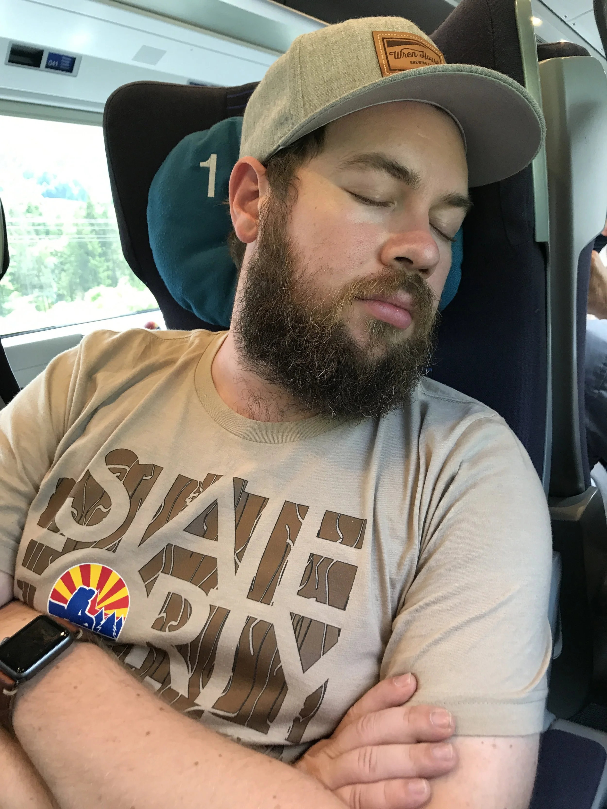  The Beard didn't stay awake too long. 