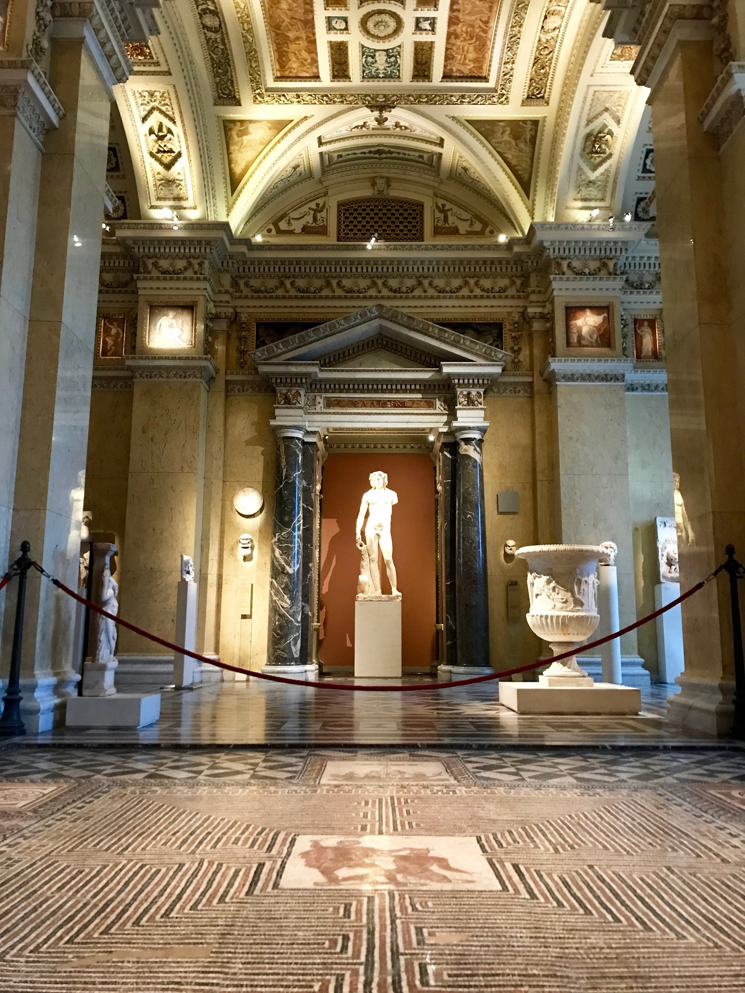  In the ancient Greece wing of the museum. 