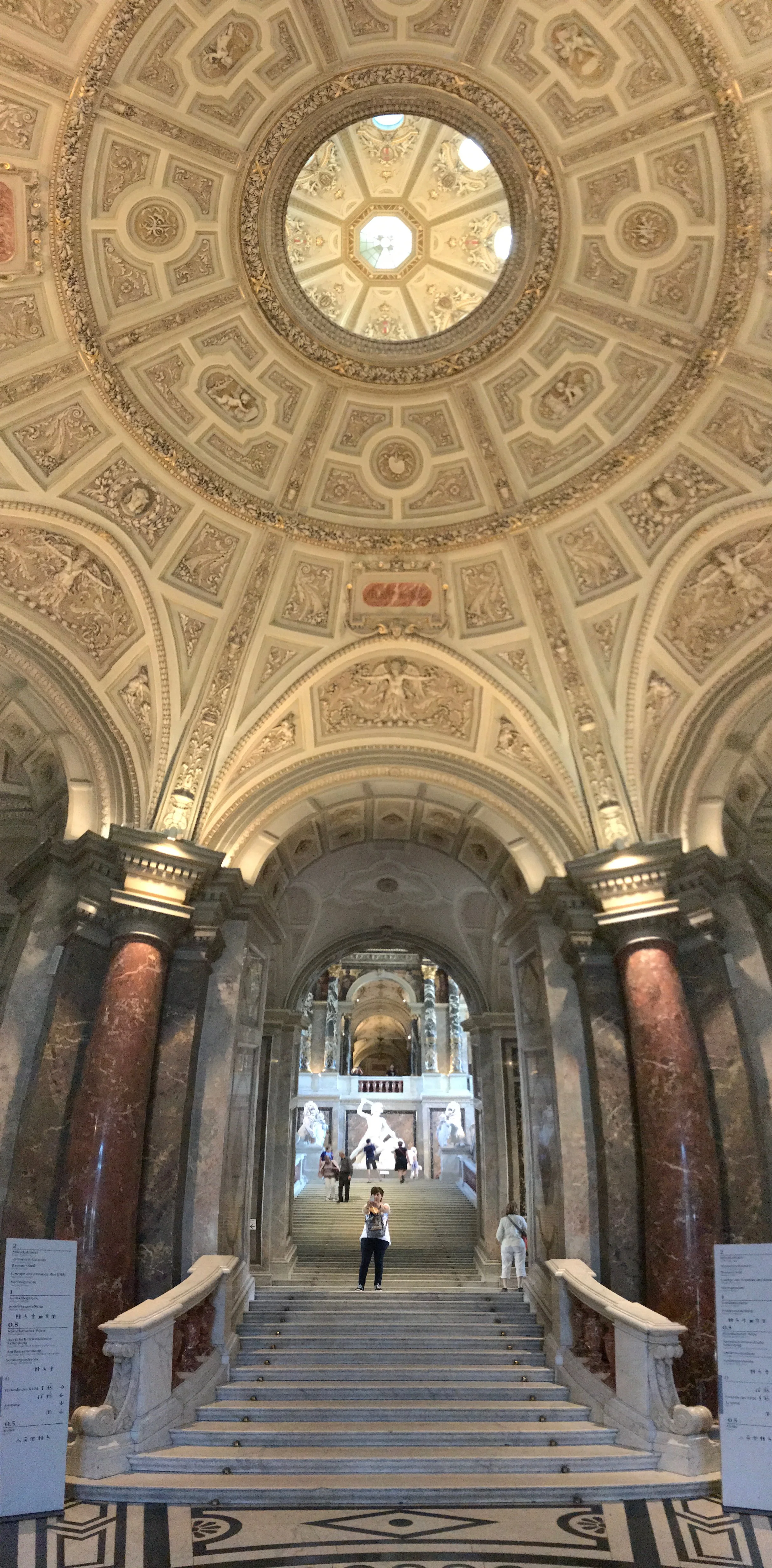  The entrance to the Kunsthistorisches museum, just down the street from Demel on the Hofburg complex. It's dedicated to history ranging from ancient Egypt to eighteenth-century Italian painters. 