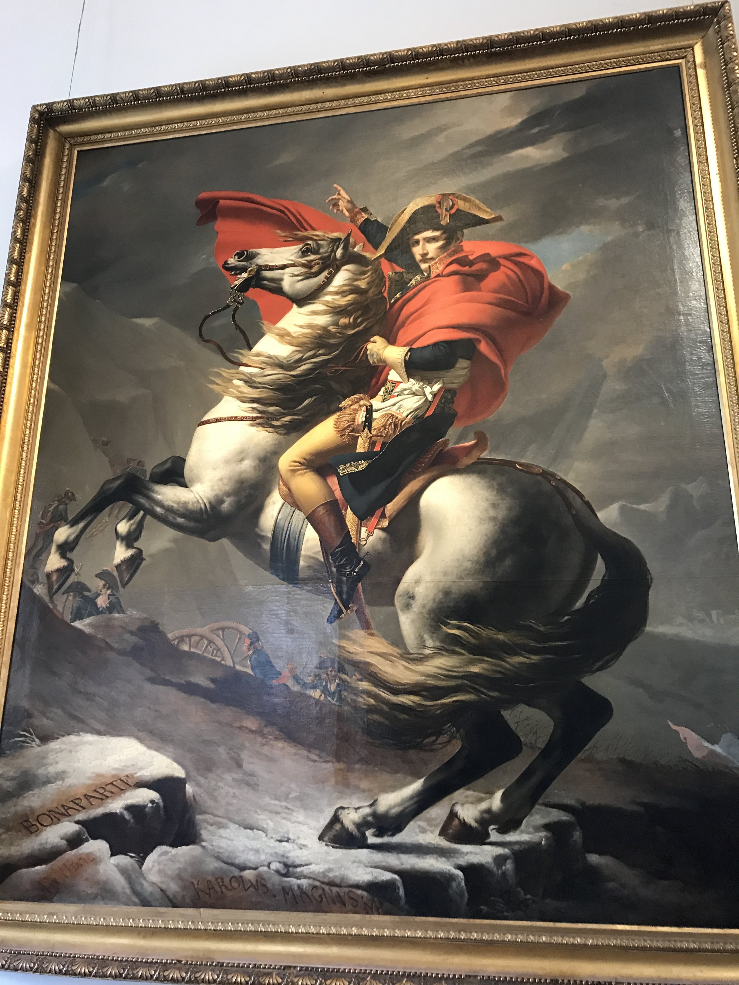  The Belvedere has all kinds of art, including the famous painting of Napoleon riding into battle, but it's most known for its number of Gustav Klimt pieces (including the original "The Kiss"). 