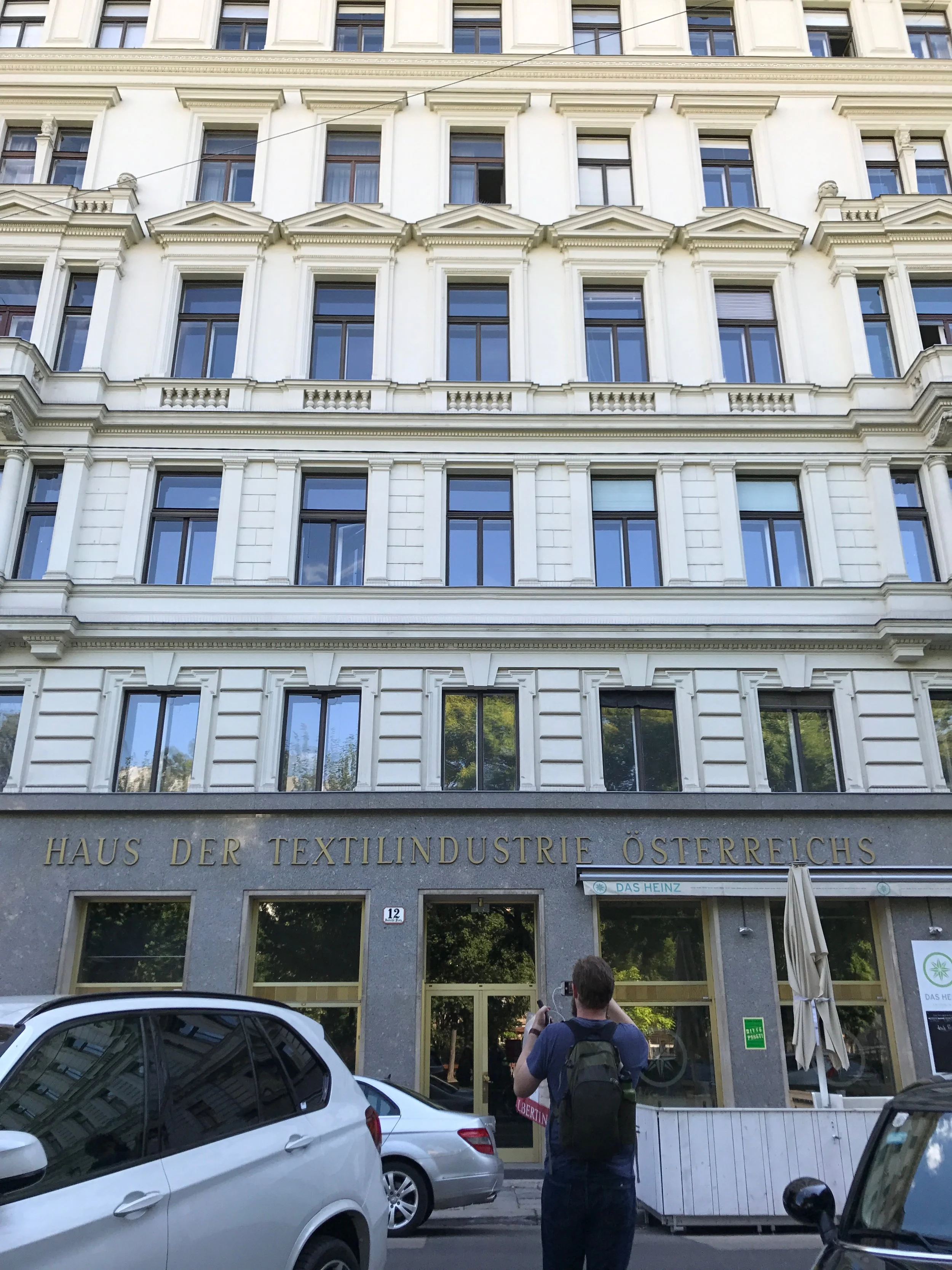  And then came one of my favorite moments from our trip: Ryan found Hanny Deutsch's marriage license, which had her home address written in beautiful script: Rudolfsplatz 12, in Vienna's Jewish quarter. 