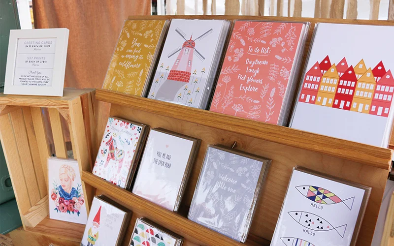 New prints and greeting cards we made for the event will be added to our online shop soon.