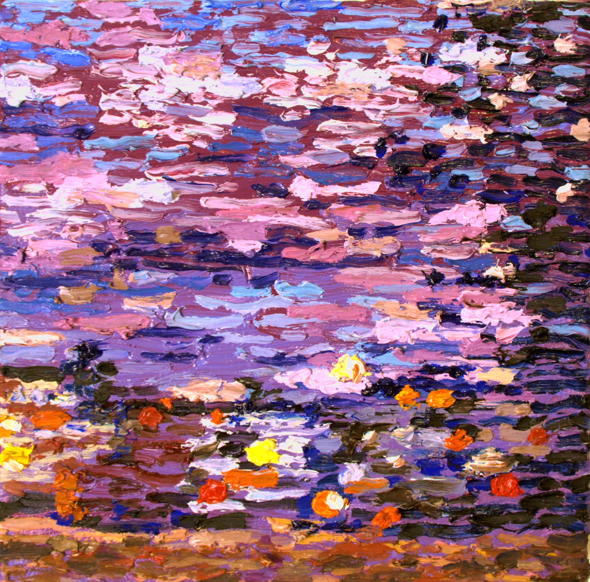  Purple Haze (2018)  8”x8”x1.5”  oil on canvas  