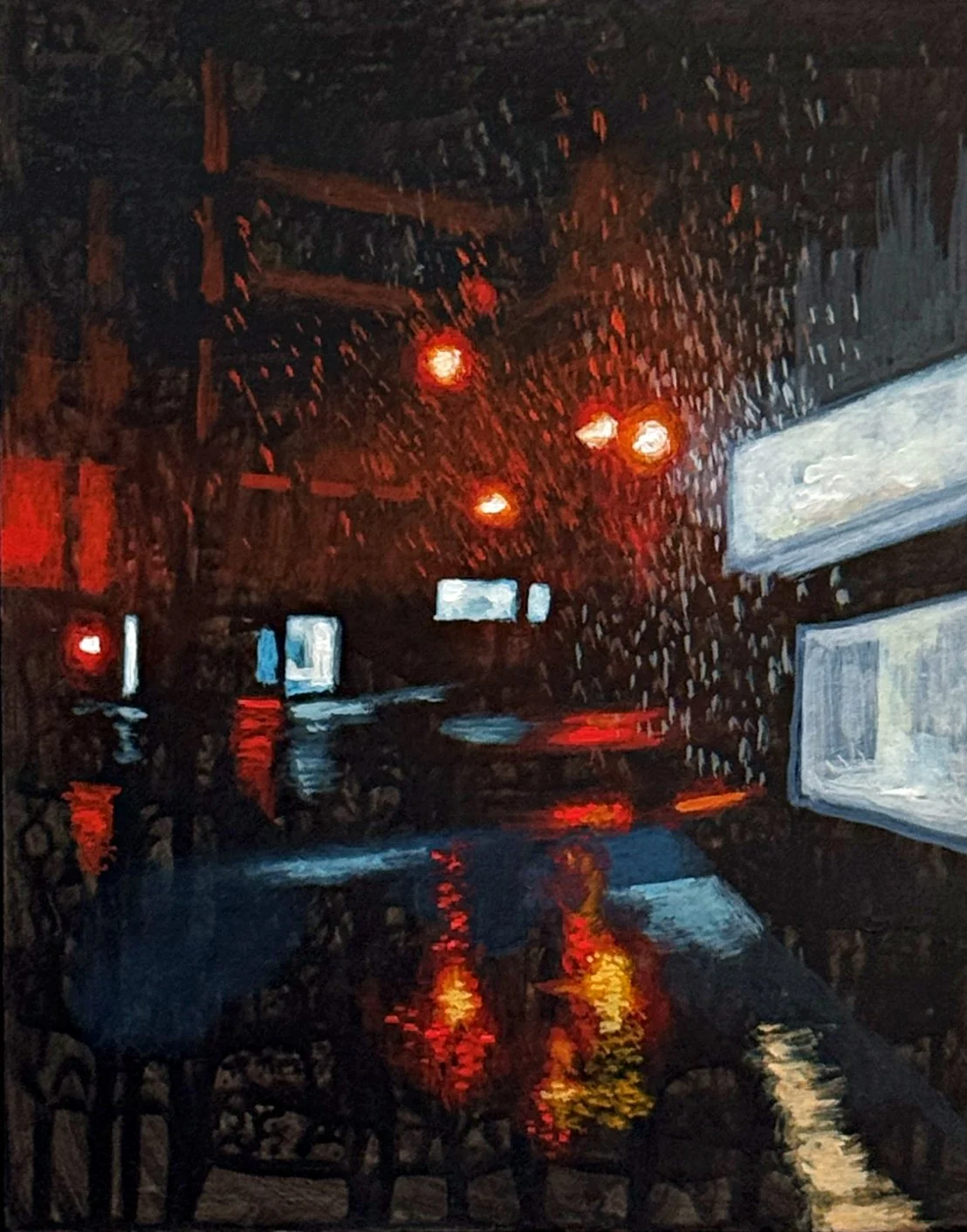  Chinatown  8” x 10” x 1”  Acrylic on wood  available 