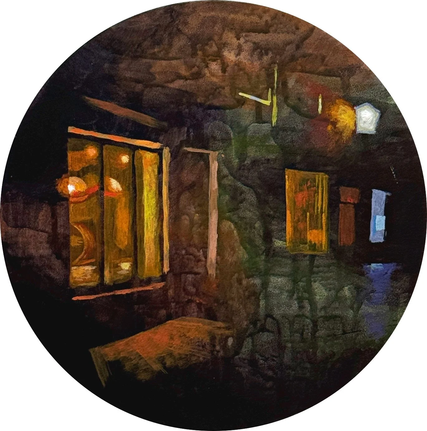  Glamorous Windows  10” x 10” x 1”  Acrylic on wood  available 