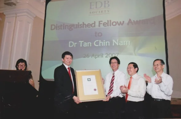 Distinguished Fellow Award to Dr Tan Chin Nam 26 April 2007
