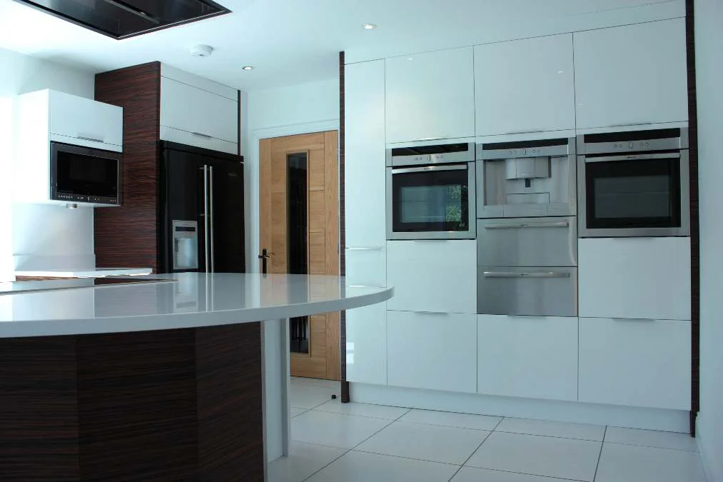 Beautiful kitchen with doors