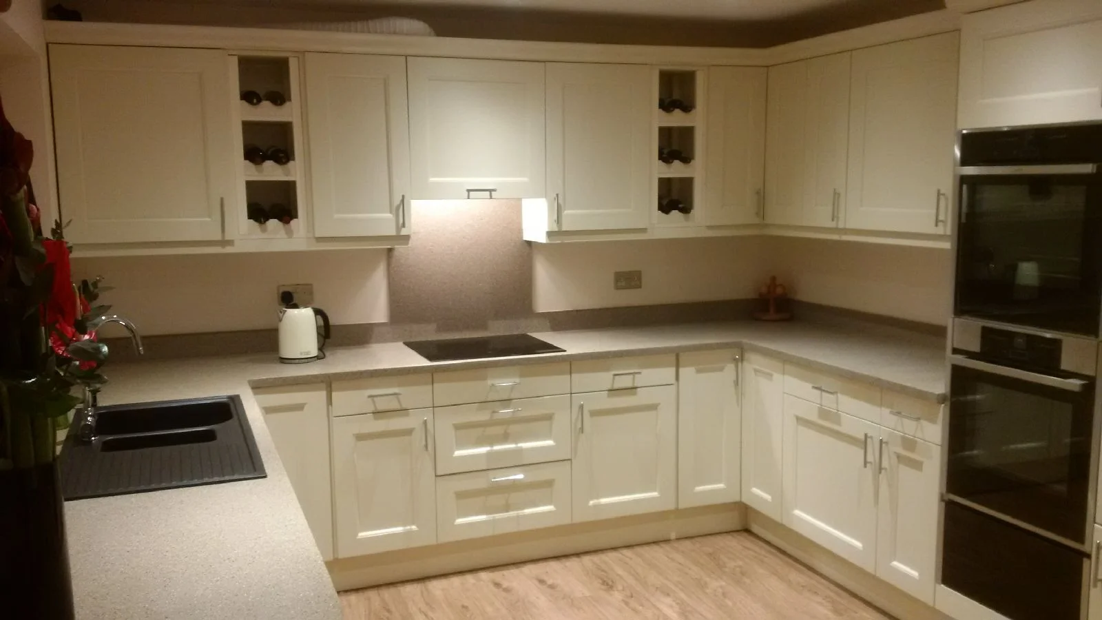 Beautiful kitchen with doors
