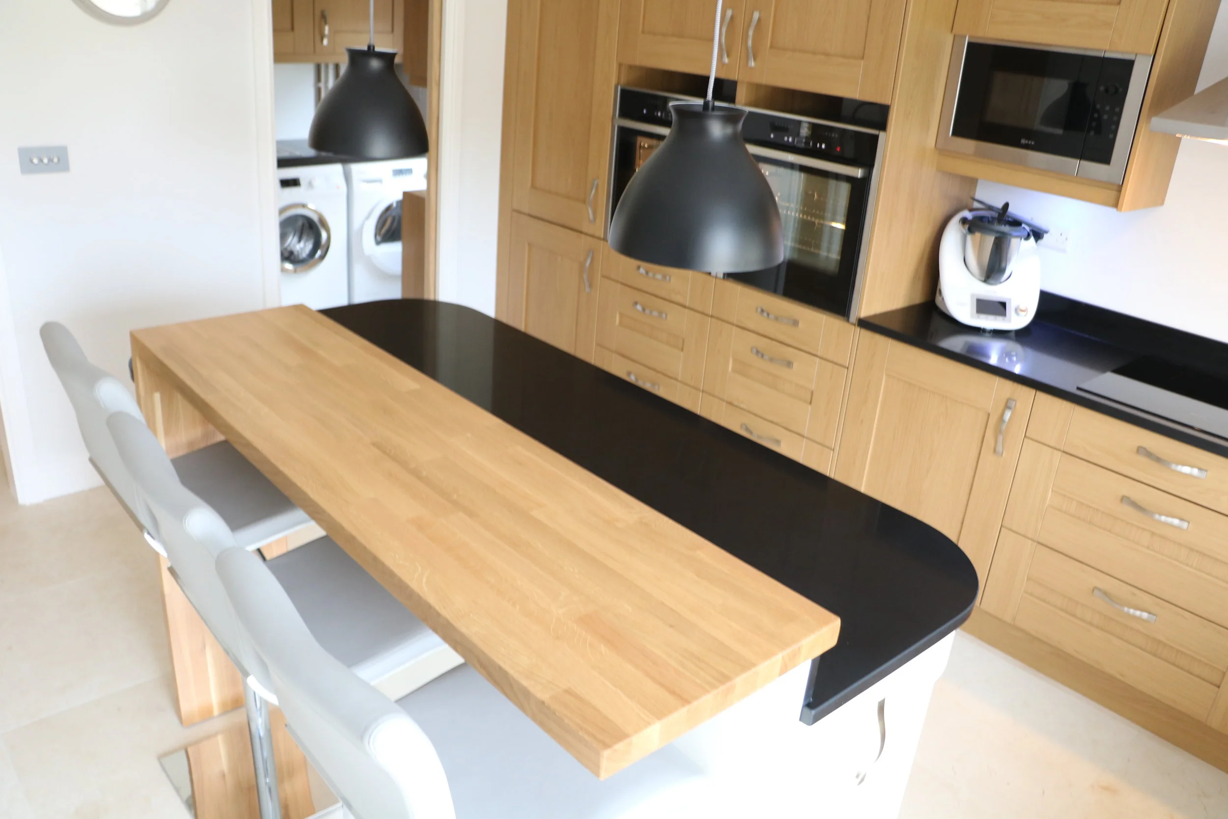 Beautiful kitchen with doors