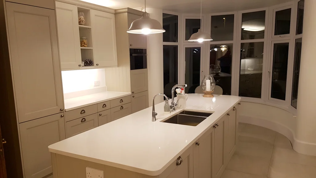 Beautiful kitchen with doors