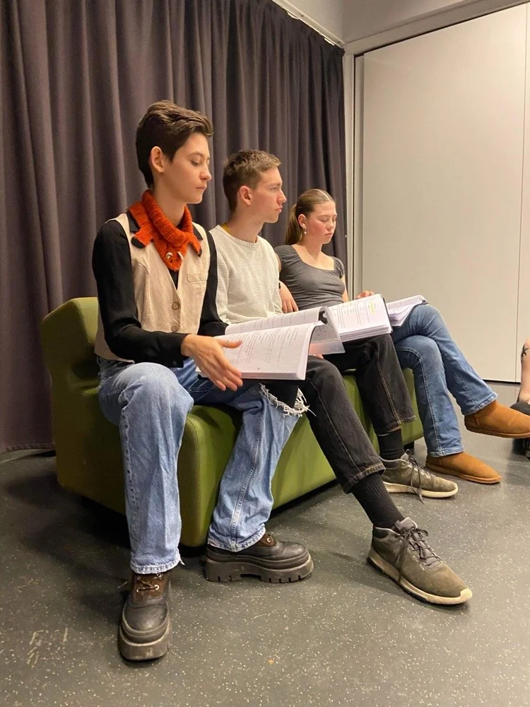  Sol, Trygve og Ada på øving til Da Alle Forsvant 