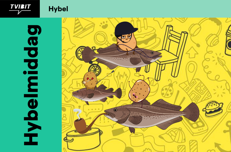 Hybelmiddag - røkt torsk og bakt potet