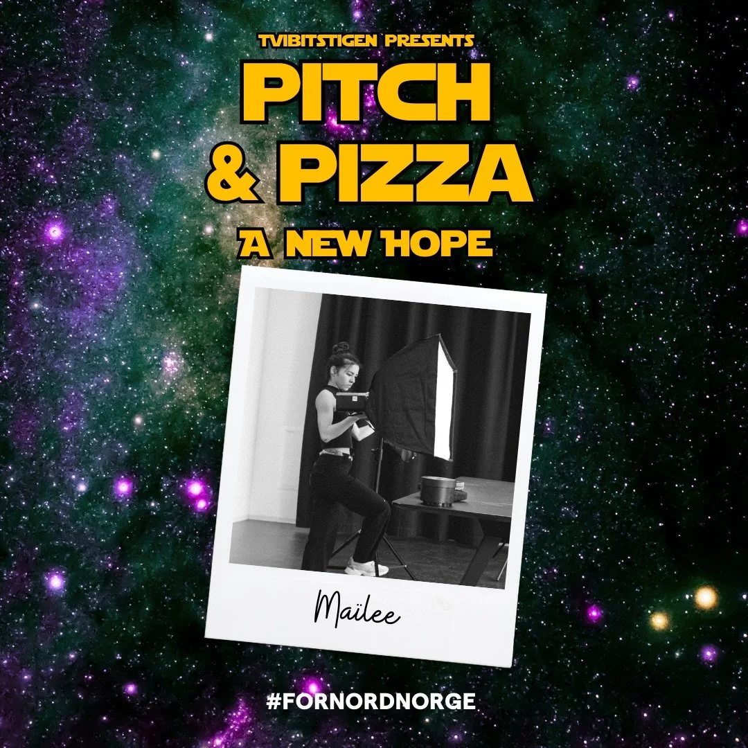First pitcher at Pitch &amp; Pizza: Ma&iuml;lee with her filmproject: 
&laquo;As Troms&oslash; breaks record numbers of visitors,
the town faces a delicate challenge: how far can tourism grow before it becomes too much?
As the industry keeps expandin