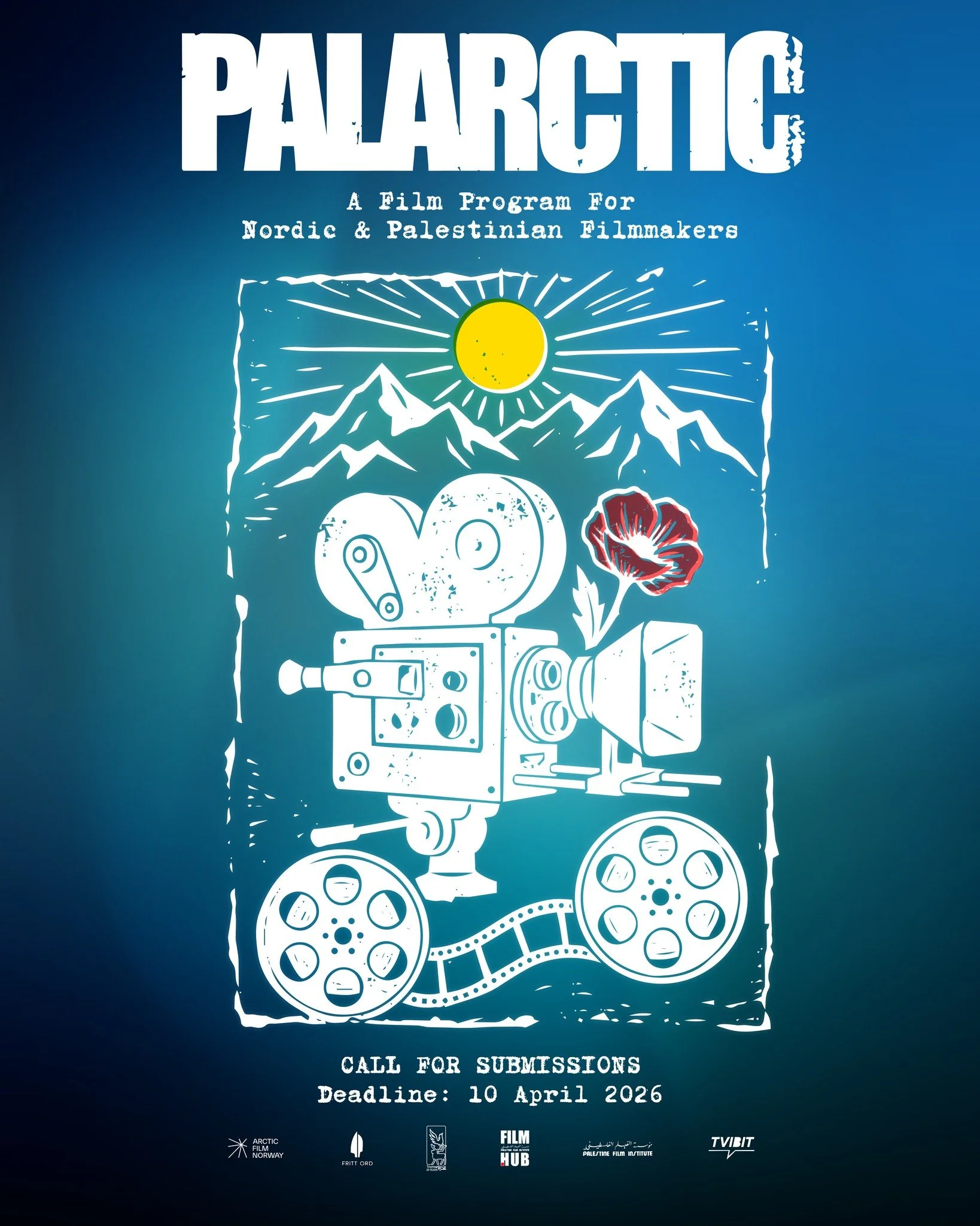 Call for Submissions: Palarctic Film Program

A two-week filmmaking program bringing together 5 Palestinian and 5 Norwegian/Nordic filmmakers (ages 20&ndash;35) to the arctic city of Troms&oslash;, Norway.

🗓️ Dates: June 19 &ndash; July 4, 2026

Th
