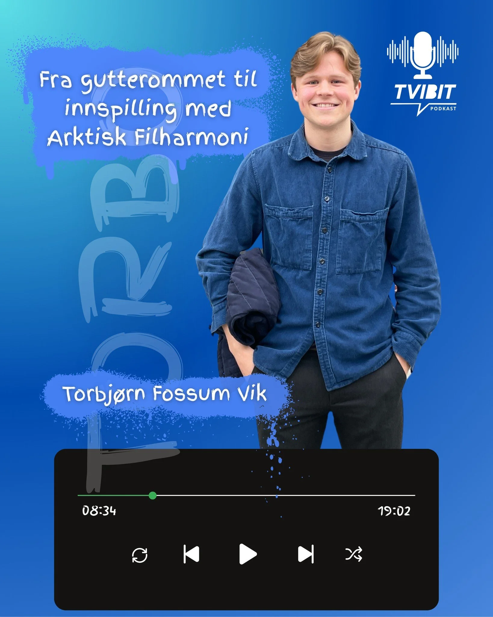 Ny episode av Tvibit Podkast! 🎙️

Like f&oslash;r Torbj&oslash;rn Fossum Vik flyttet fra Troms&oslash; til Oslo for &aring; jobbe som advokatfullmektig, bes&oslash;kte han studio. Her forteller han om artistkarrieren som startet p&aring; gutterommet