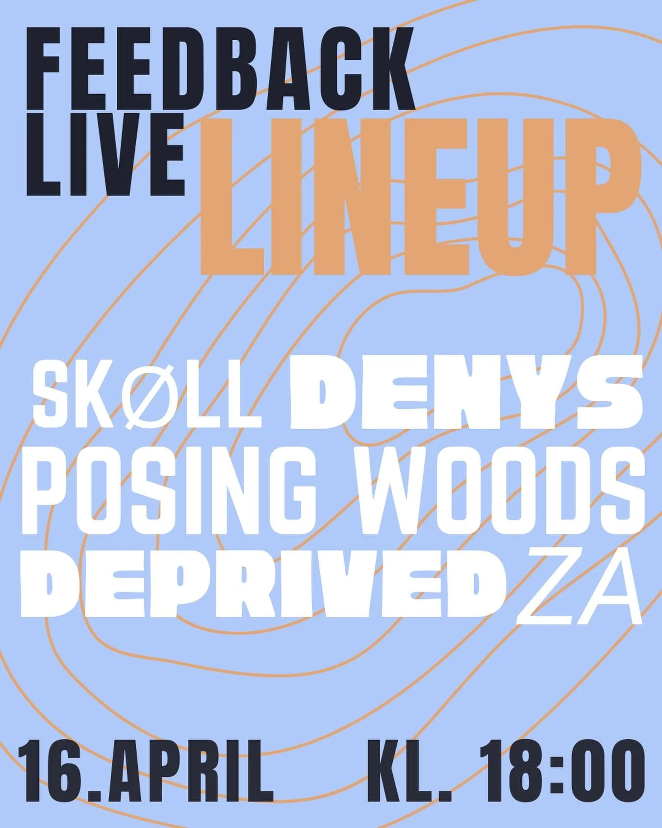 Lineupen er klar for Feedback Live 2026 🔥
Dette blir en kveld med stor variasjon og r&aring; energi. Fra moshpits og hardcore punk til hiphop og pop.
Dette vil dere ikke g&aring; glipp av!!

📍 Tvibit Scene  🕕 Kl. 18