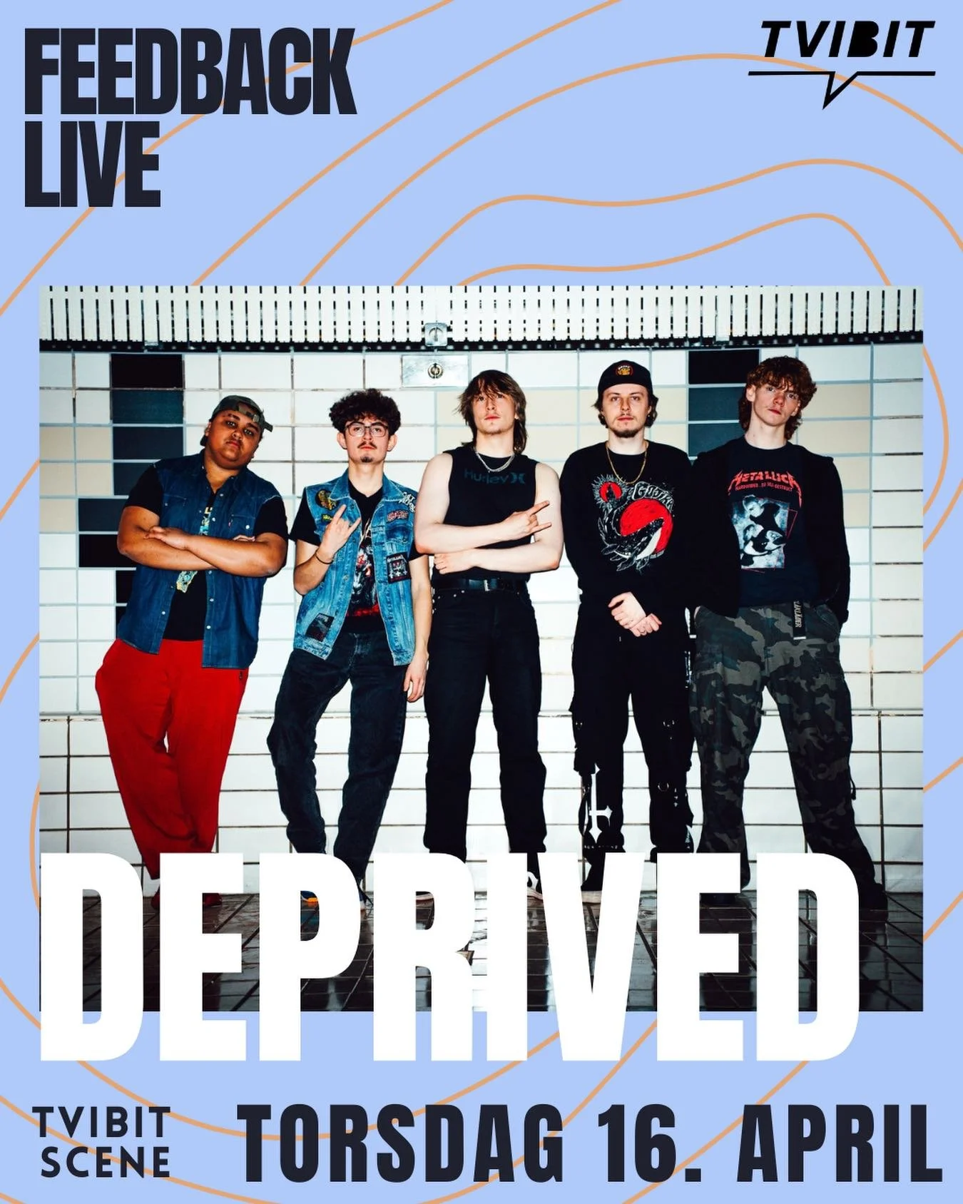Sist ut for kvelden har vi Deprived!

Deprived er et eksplosivt ungdoms band fra Troms&oslash; by. Siden deres oppstart i 2024 har de allerede &aring;pnet for Vederkast og Cult Member og har nylig vunnet Rock Mot Rus 2026. De har nylig lansert sin f&