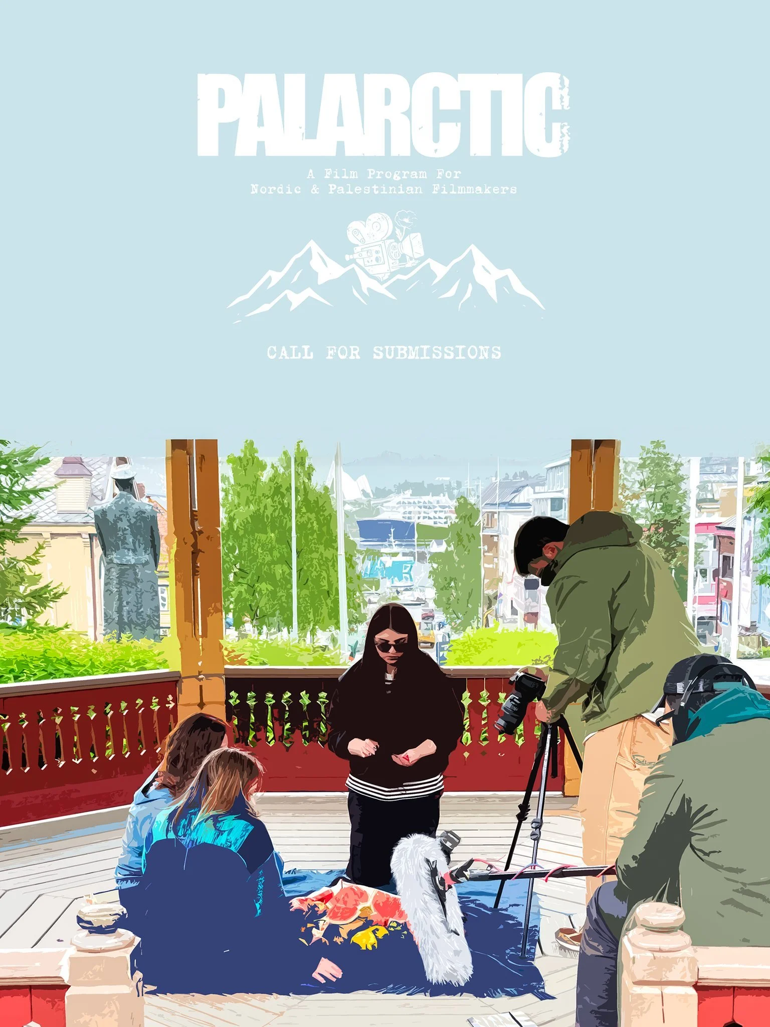 Are you an aspiring filmmaker with a passion for storytelling and cultural exchange?

A two-week filmmaking program bringing together 5 Palestinian and 5 Norwegian/Nordic filmmakers (ages 20&ndash;35) to the arctic city of Troms&oslash;, Norway.

Don