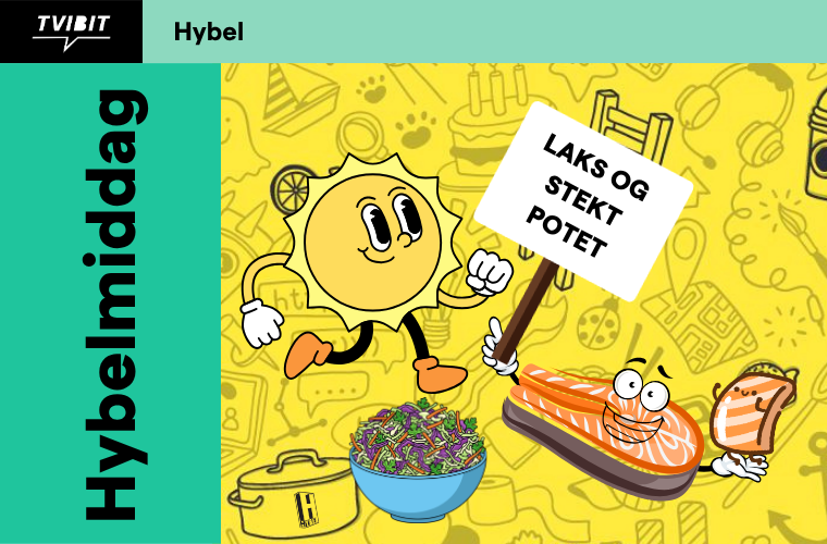 Hybelmiddag - Laksefilet med stekt potet og coleslaw