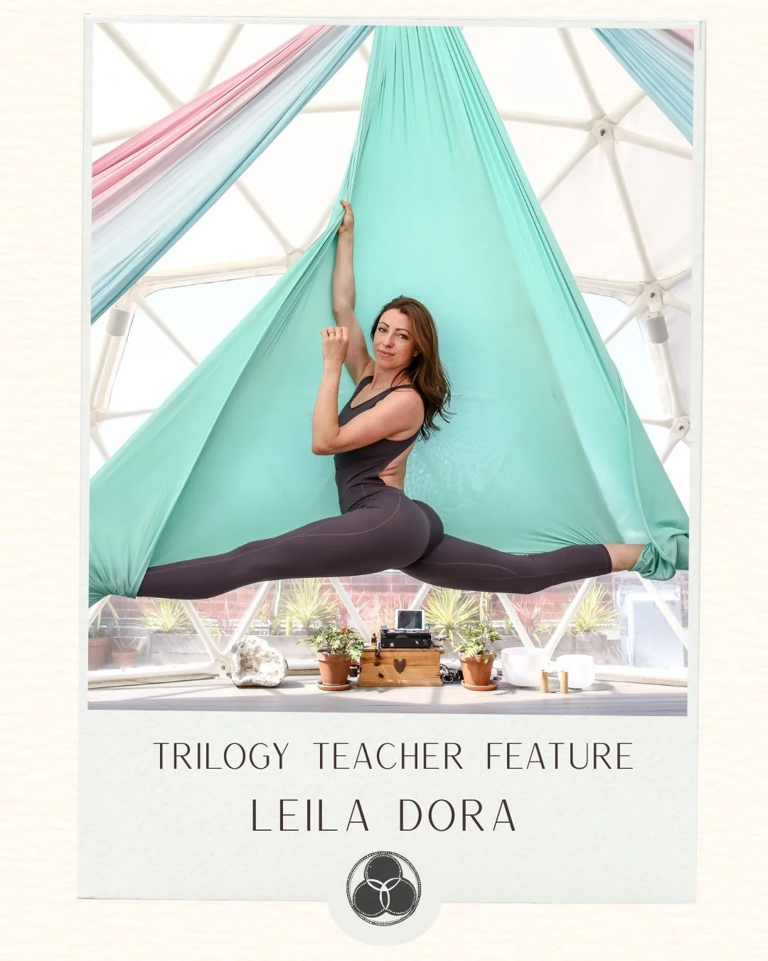 ✨ Trilogy Teacher Feature ✨

Meet Leila Dora @leiladora &mdash; teacher, visionary, and co-founder of Trilogy Sanctuary ✨

Leila&rsquo;s love for yoga began early, inspired by her mother&rsquo;s daily practice and a deep curiosity for Hindu mythology