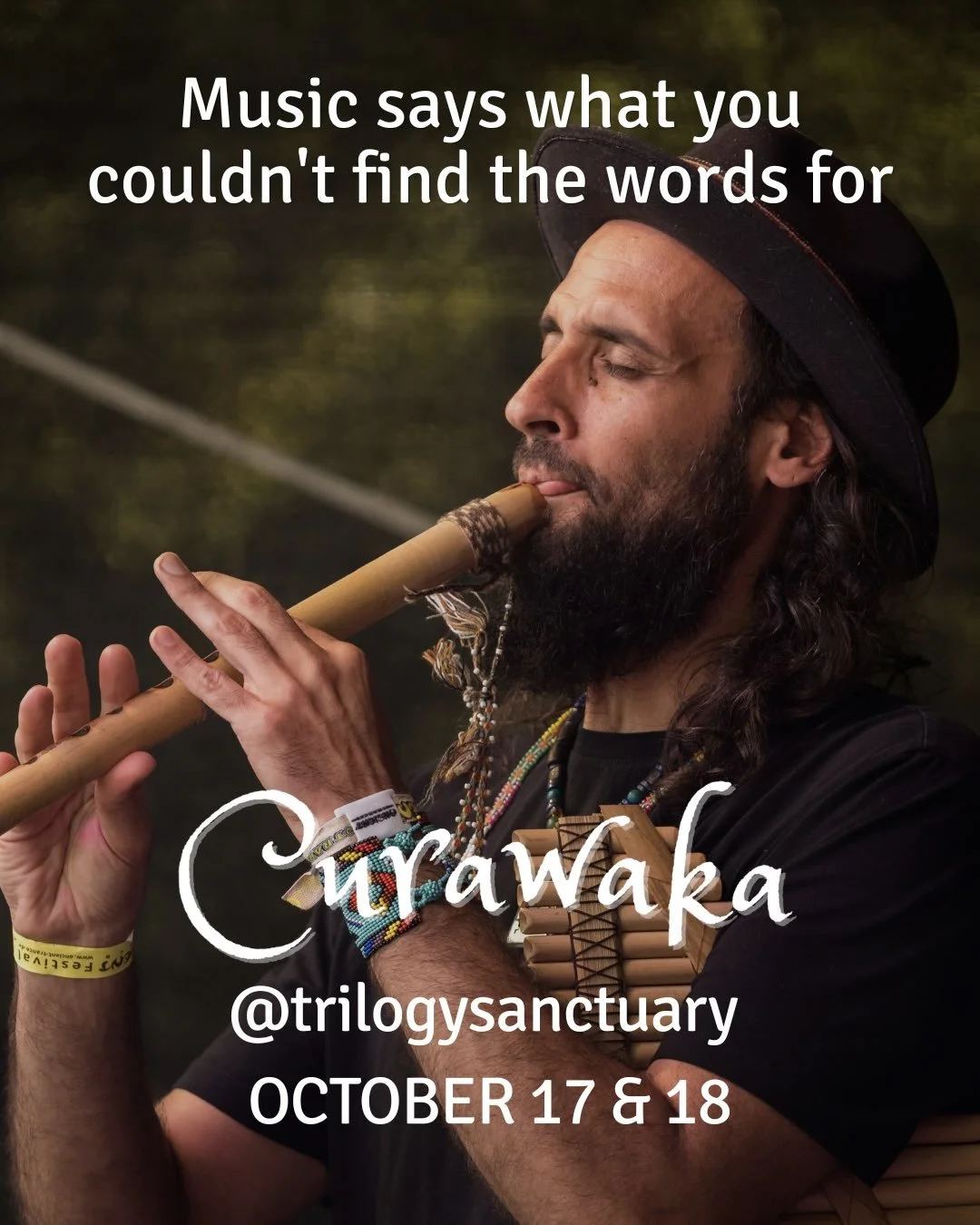 Curawaka - Live in San Diego! @curawaka_official

🗓️ Sat, October 17
⏰ Oct 17, 7pm - Sun, Oct 18, 6pm
📍 Earth Room, Trilogy Sanctuary

SCHEDULE
⊳ Before the Show: The Rooftop
⊳ The Concert, October 17 @ 7pm
⊳ The Workshop, October 18 @ 4pm

EVENT F