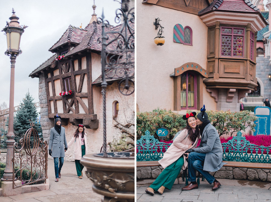 Chen Sands Photographer Paris Disneyland in Winter Engagement Session - dyptich 6.jpg