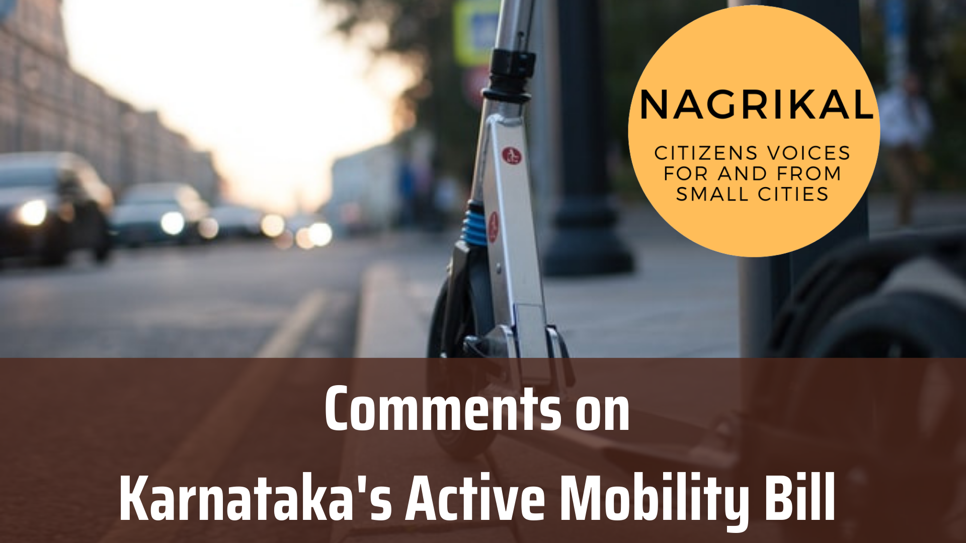 Comments for Karnataka's Active Mobility Bill