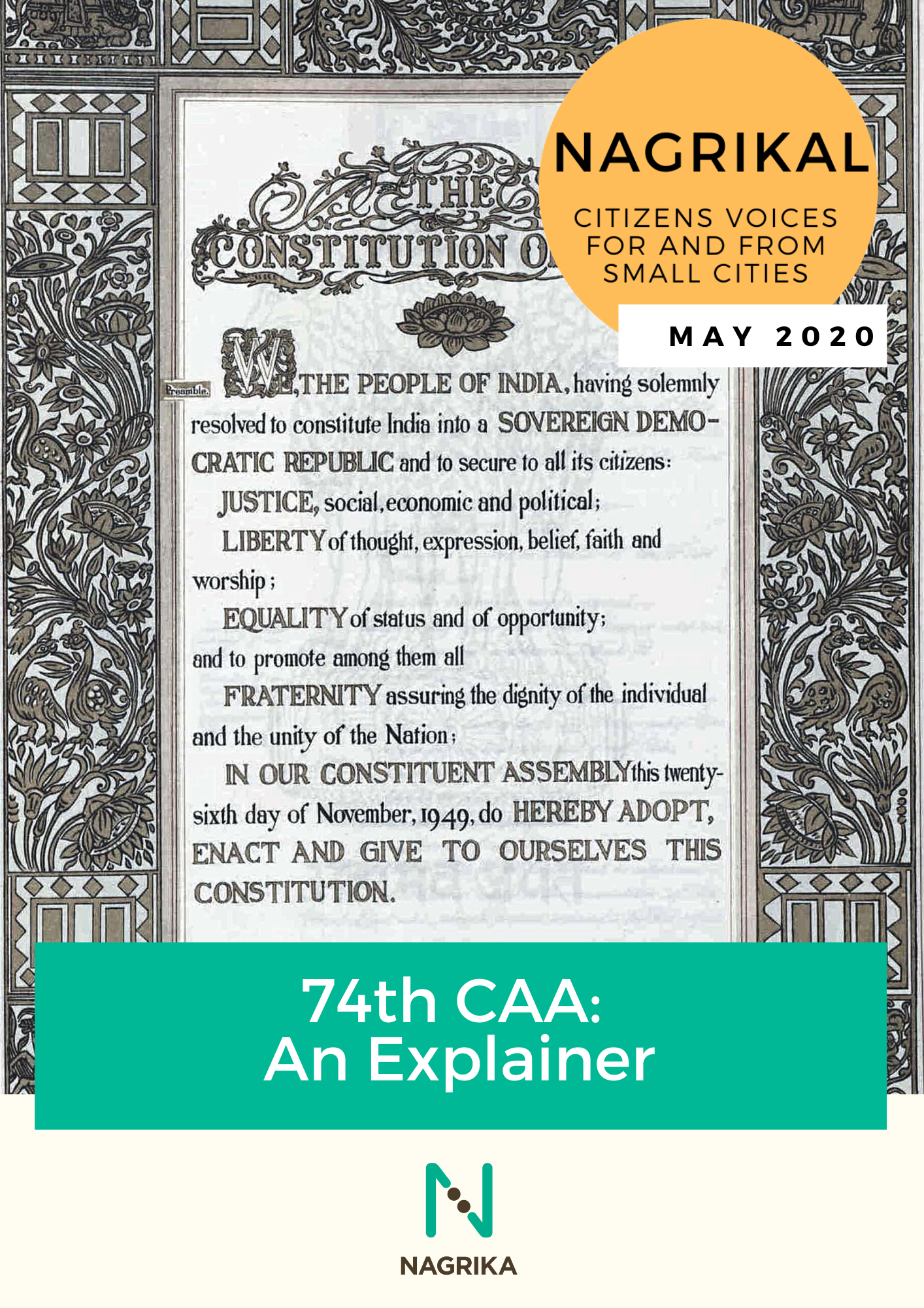 Nagrikal Governance Series: 74th CAA - An Explainer