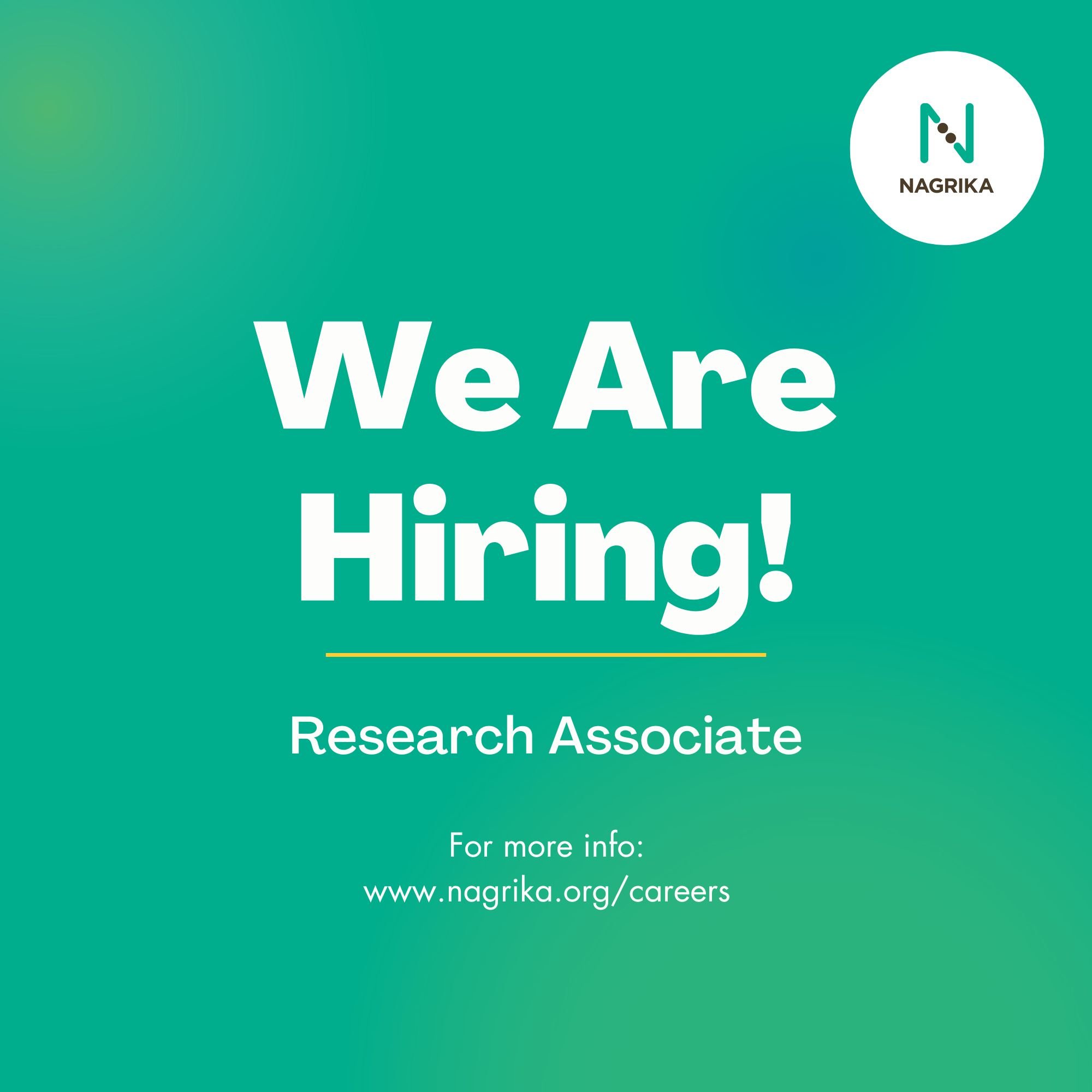 We are seeking enthusiastic individuals to join our team in research roles. The ideal candidate would demonstrate a proactive approach, initiative, and commitment. 

The research associate position is perfect for someone who wants hands-on experience