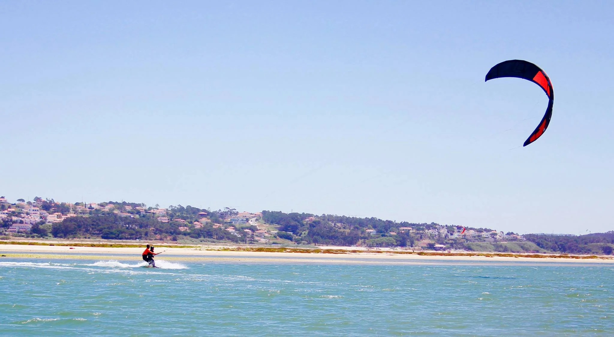 Tandem kitesurf in Portugal Kite Control