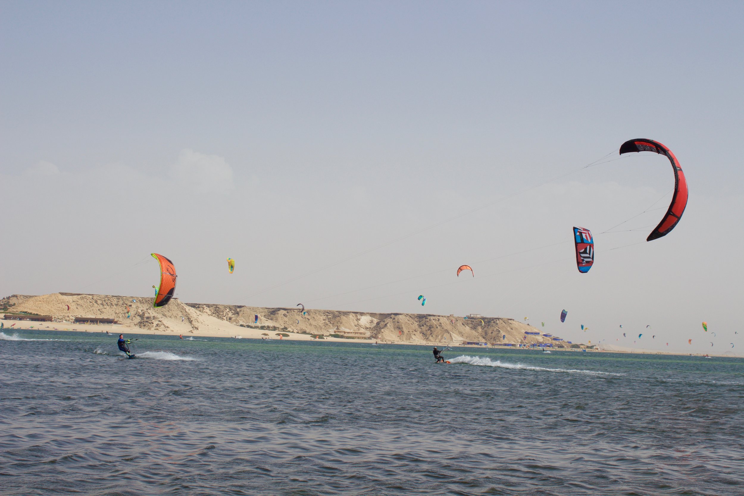风筝冲浪摩洛哥|风筝旅行控制。jpg