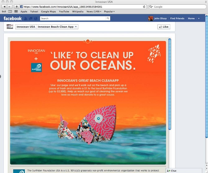 Facebook Tab - When Facebook use to have tabs.