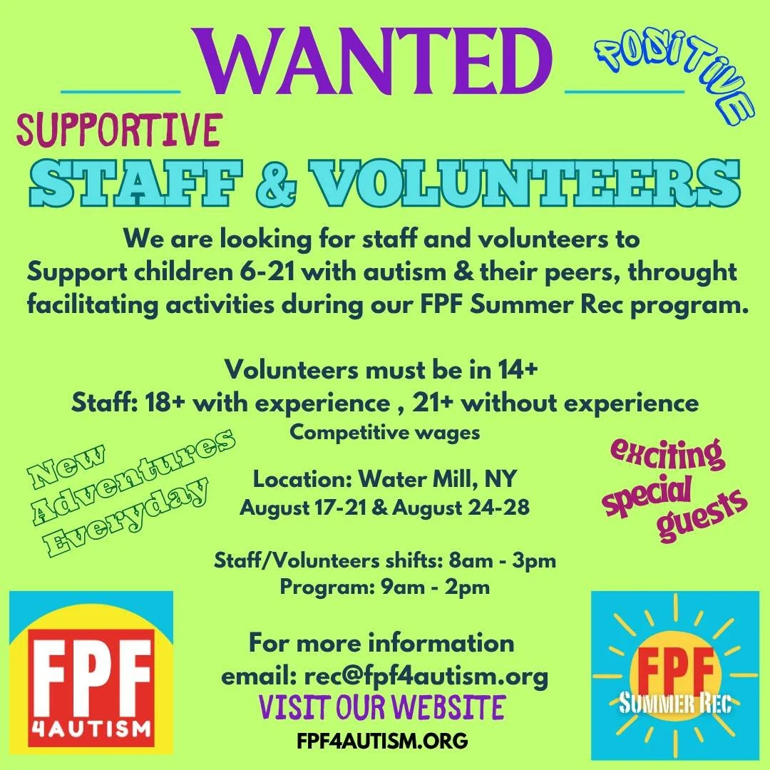 JOIN US THIS YEAR! 
Teachers, Classroom Aides, College Students, High Schoolers, and anyone looking for a rewarding end to your summer? Be a part of the best two-week Summer Rec program!