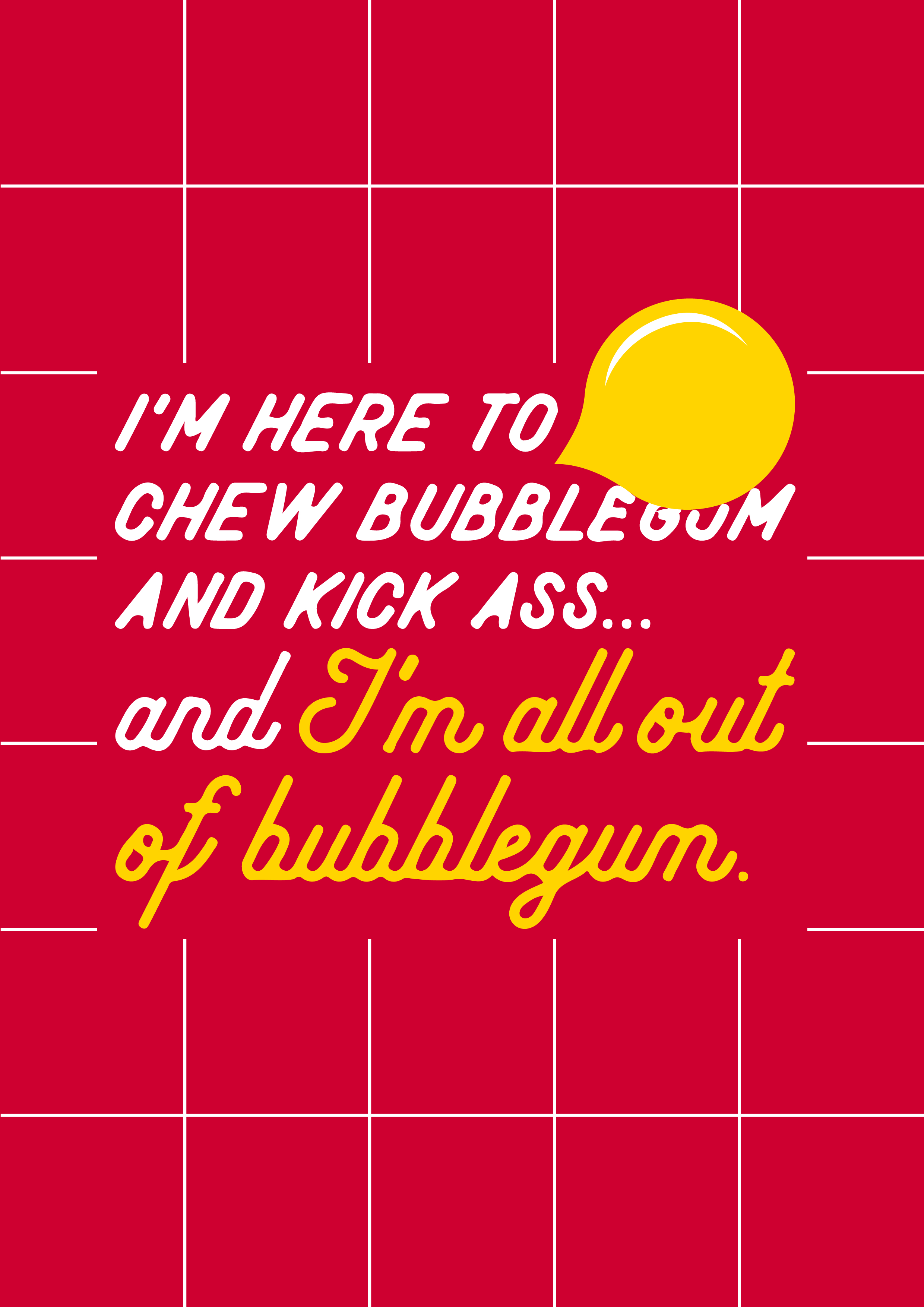 Bubblegum A3 RISOGRAPH Print