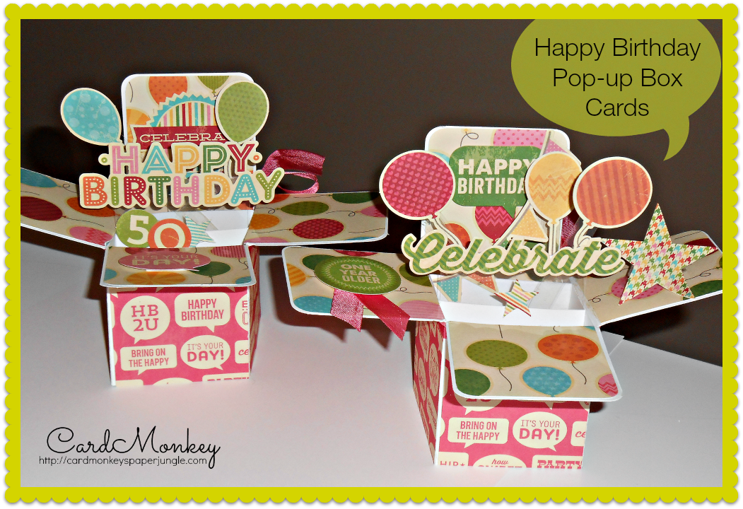 Pop-Up Box Cards: Happy Birthday