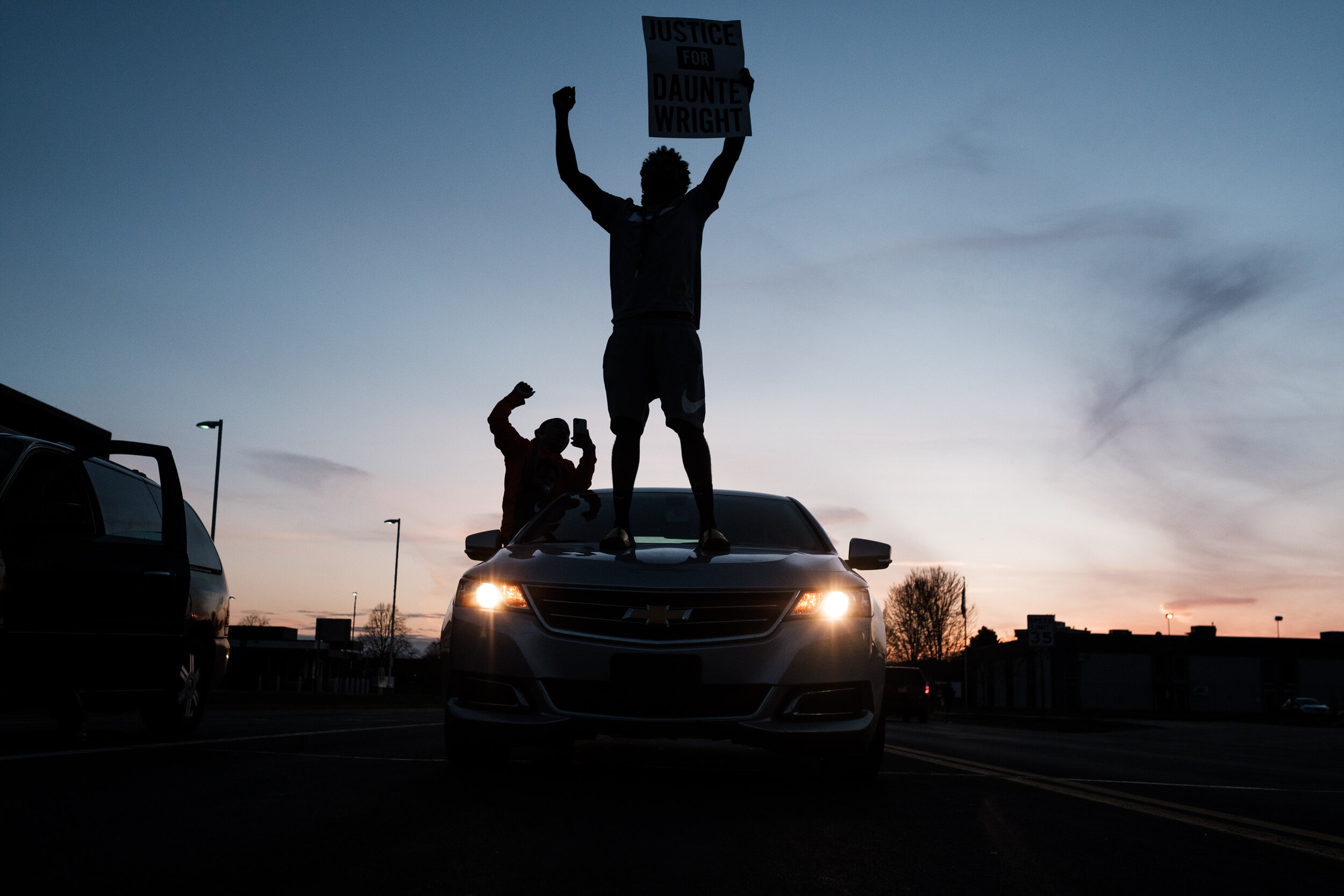  Protest after police shot and killed Daunte Wright in Minneapolis, MN. 