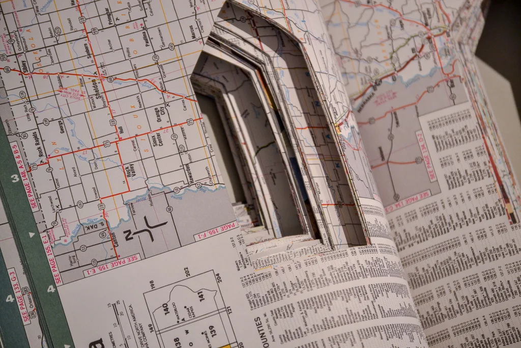what is and what was hand cut atlas by jackie partridge