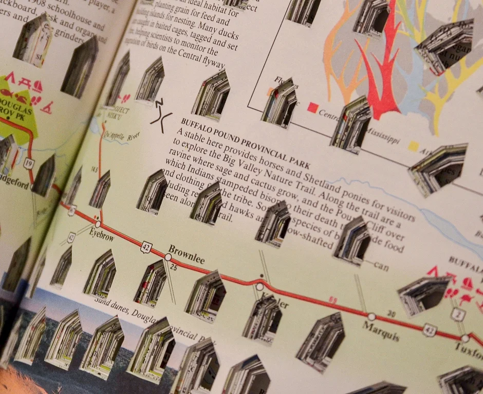 what is and what was hand cut atlas by jackie partridge