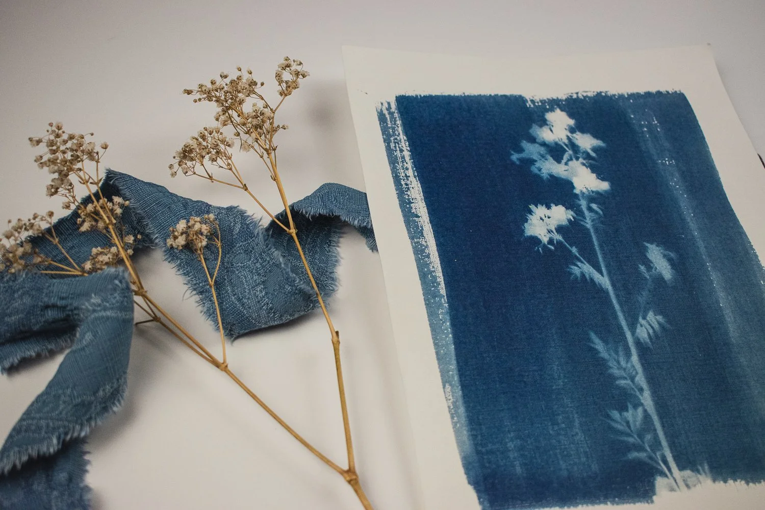 Wildflowers Cyanotype by Jackie Partridge, 2021