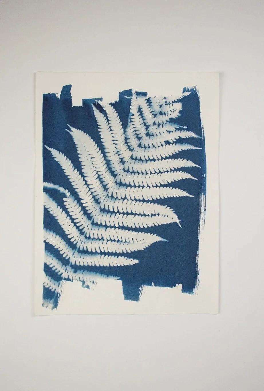 Jackie Partridge Big Fern Cyanotype Artwork, 2021