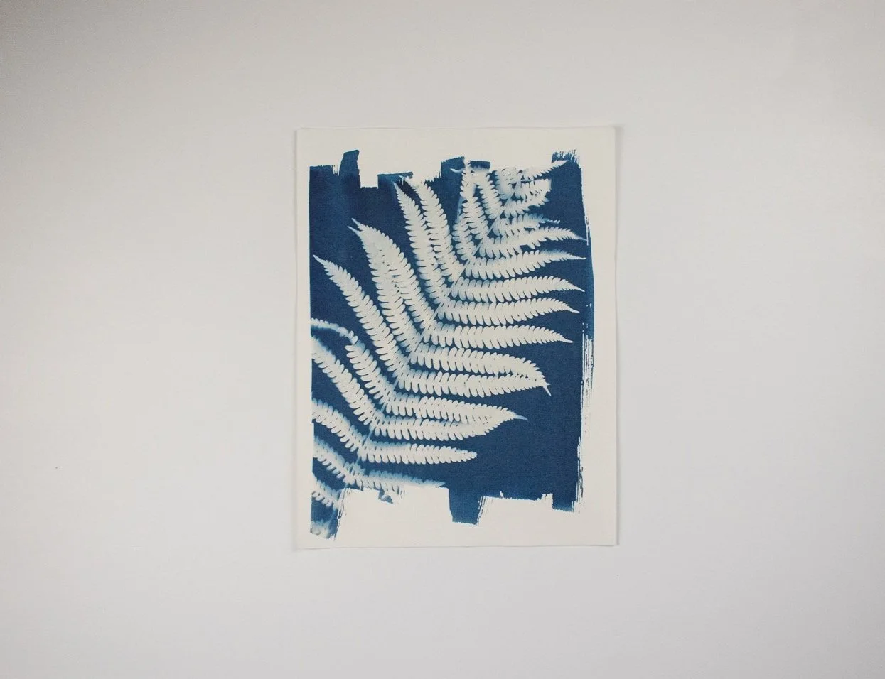 Jackie Partridge Big Fern Cyanotype Art, 2021
