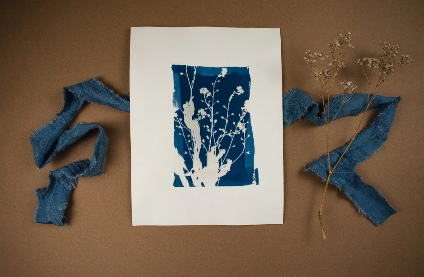 Jackie Partridge Forget me nots Cyanotype, 2021